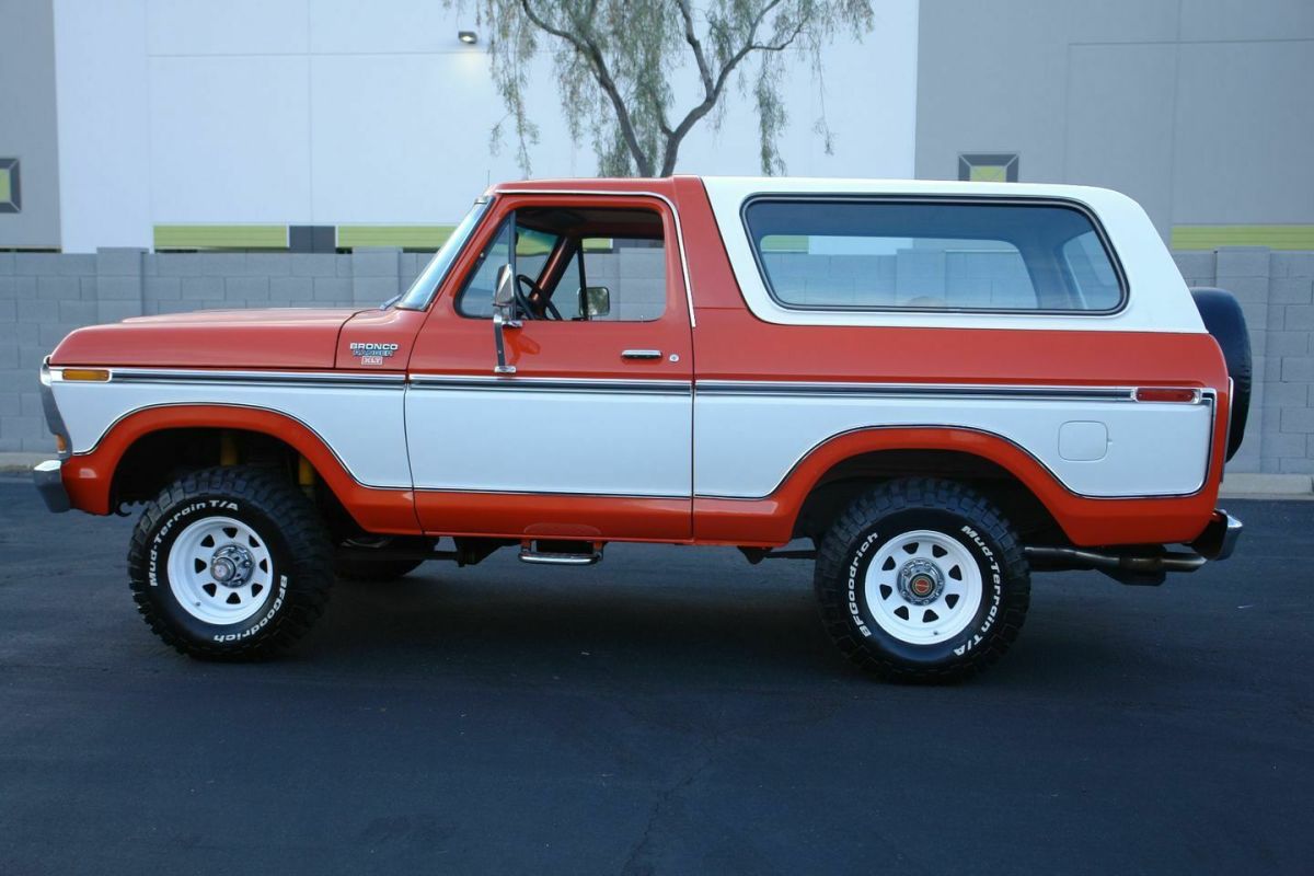1979 Orange Ford Bronco SUV