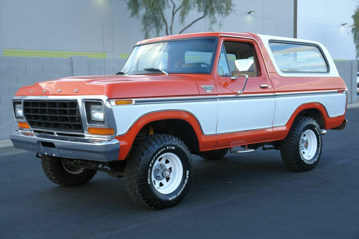1979 Orange Ford Bronco SUV