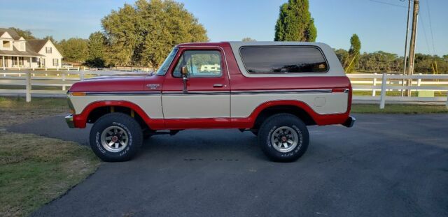 1979 Red Ford Bronco SUV