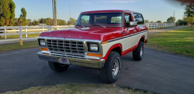 1979 Red Ford Bronco SUV