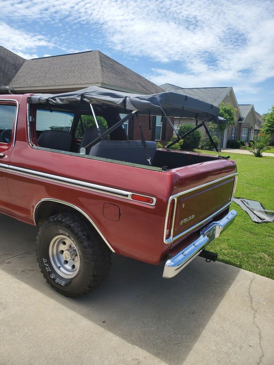 1979 Red Ford Bronco SUV