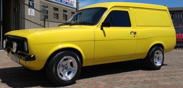1979 Yellow Ford Escort Minivan