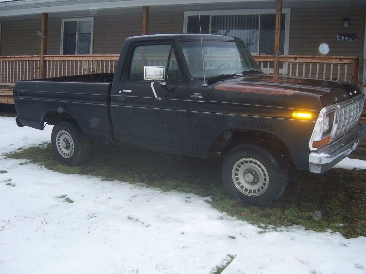 1979 Black Ford F-100 reg cab