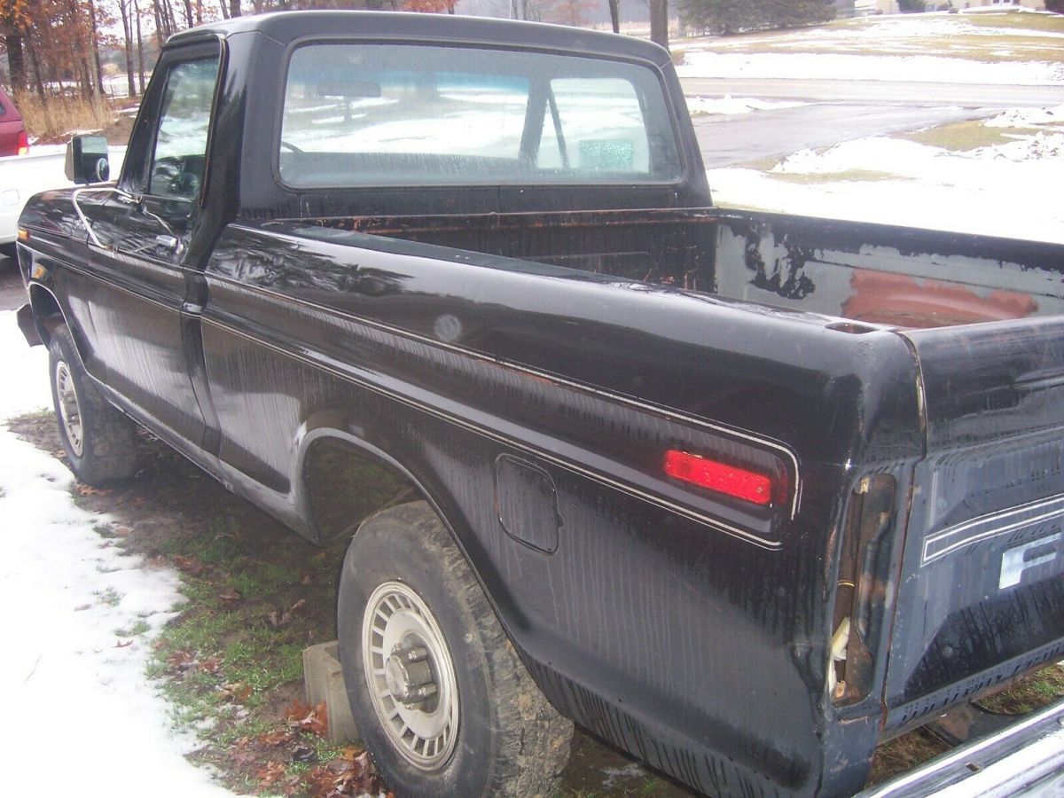 1979 Black Ford F-100 reg cab