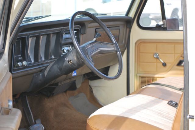 1979 beige Ford F-100 Standard Cab Pickup