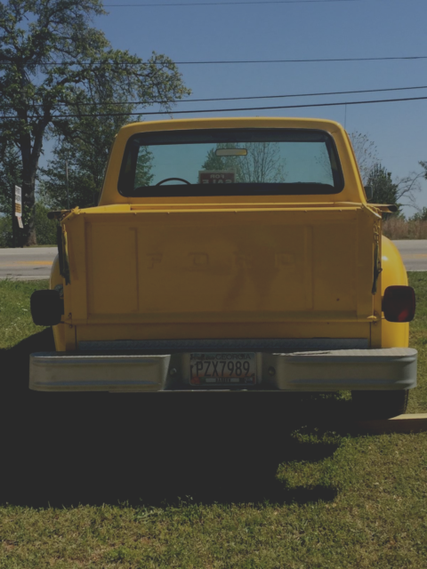 1979 Yellow Ford F-100 Stepside