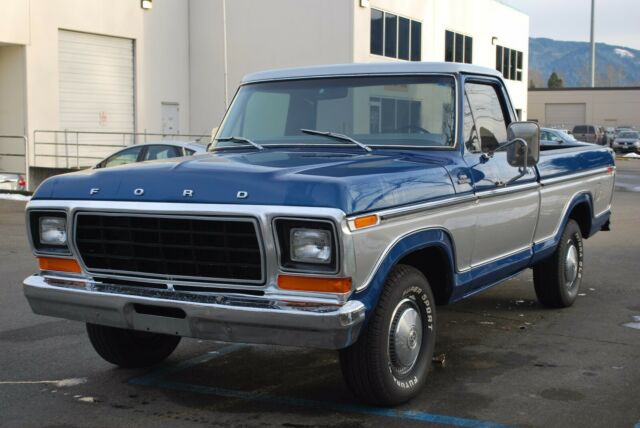 1979 Blue/Silver Ford F-100 Standard Cab Pickup