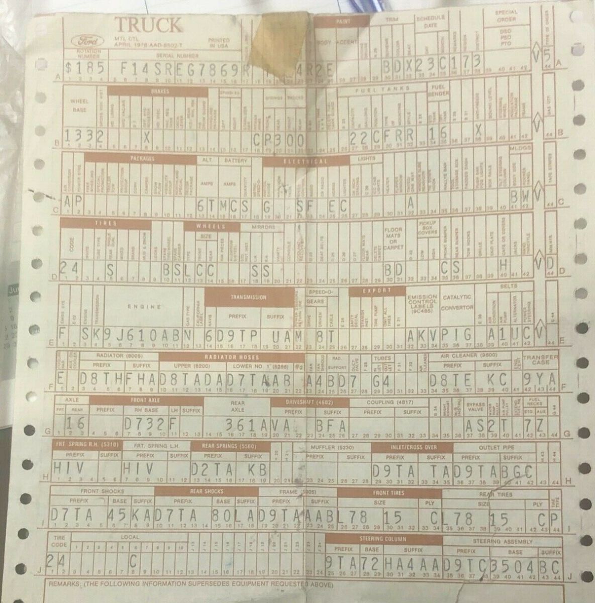 1979 Ford F-150 Standard Cab Pickup