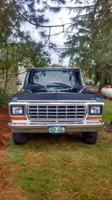 1979 Blue Ford F-150 Standard Cab Pickup