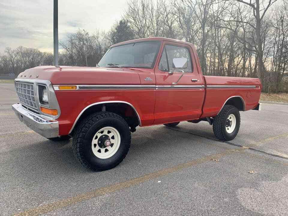 1979 Red Ford F-150 Standard Cab Pickup