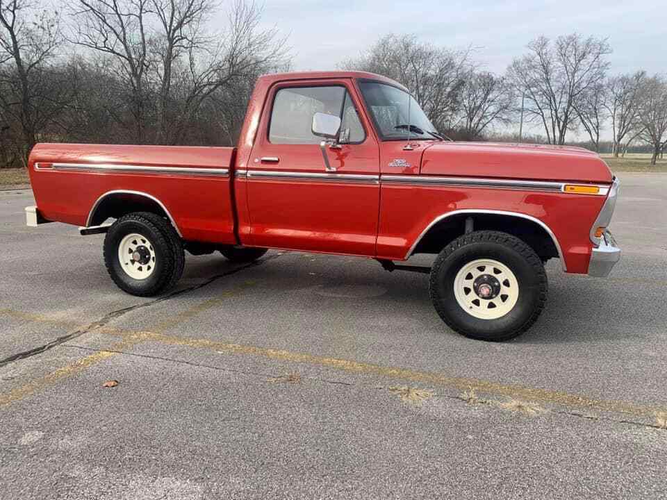 1979 Red Ford F-150 Standard Cab Pickup