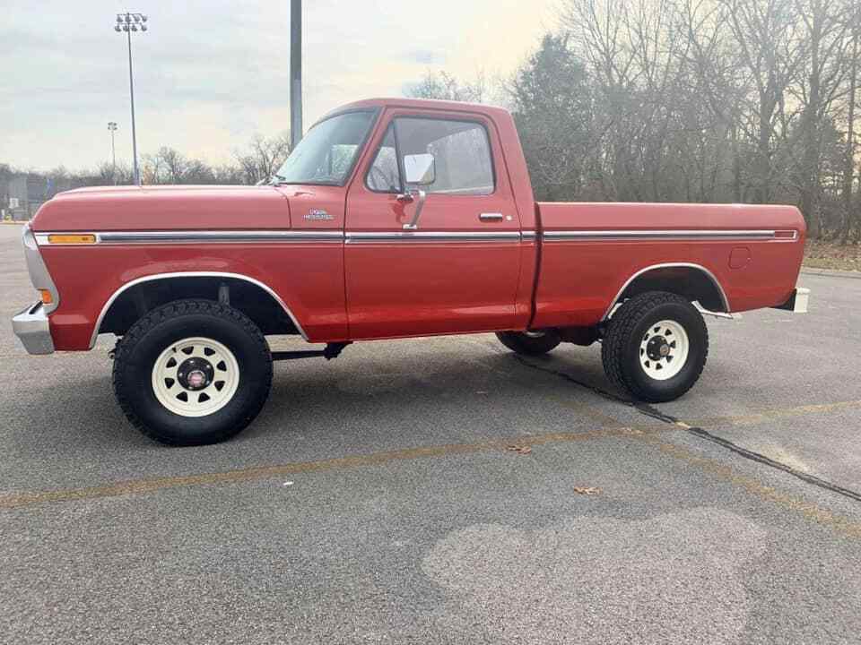 1979 Red Ford F-150 Standard Cab Pickup