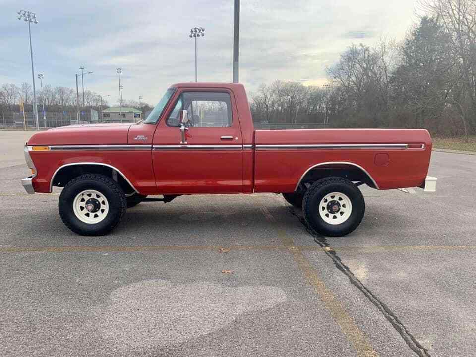 1979 Red Ford F-150 Standard Cab Pickup