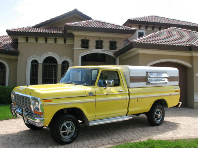 1979 Yellow Ford F-150 Standard Cab Pickup