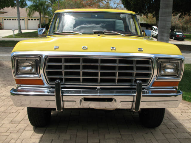 1979 Yellow Ford F-150 Standard Cab Pickup