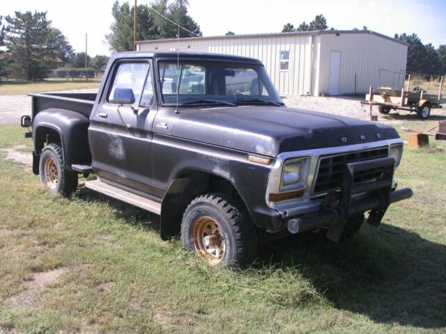 1979 Black Ford F-150 Step side