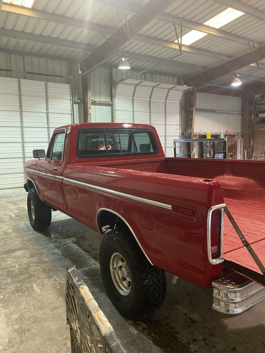 1979 Red Ford F-150 Standard Cab Pickup