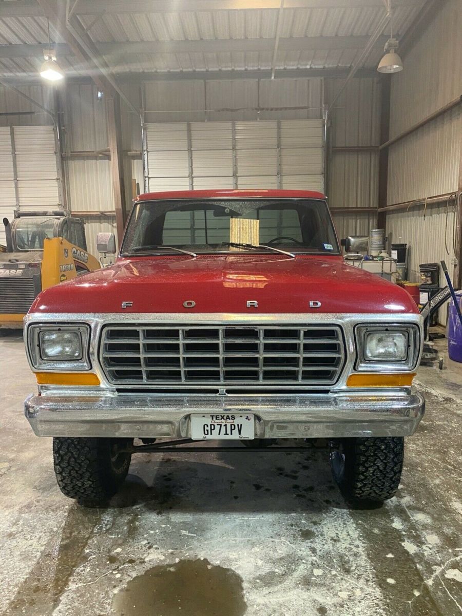 1979 Red Ford F-150 Standard Cab Pickup