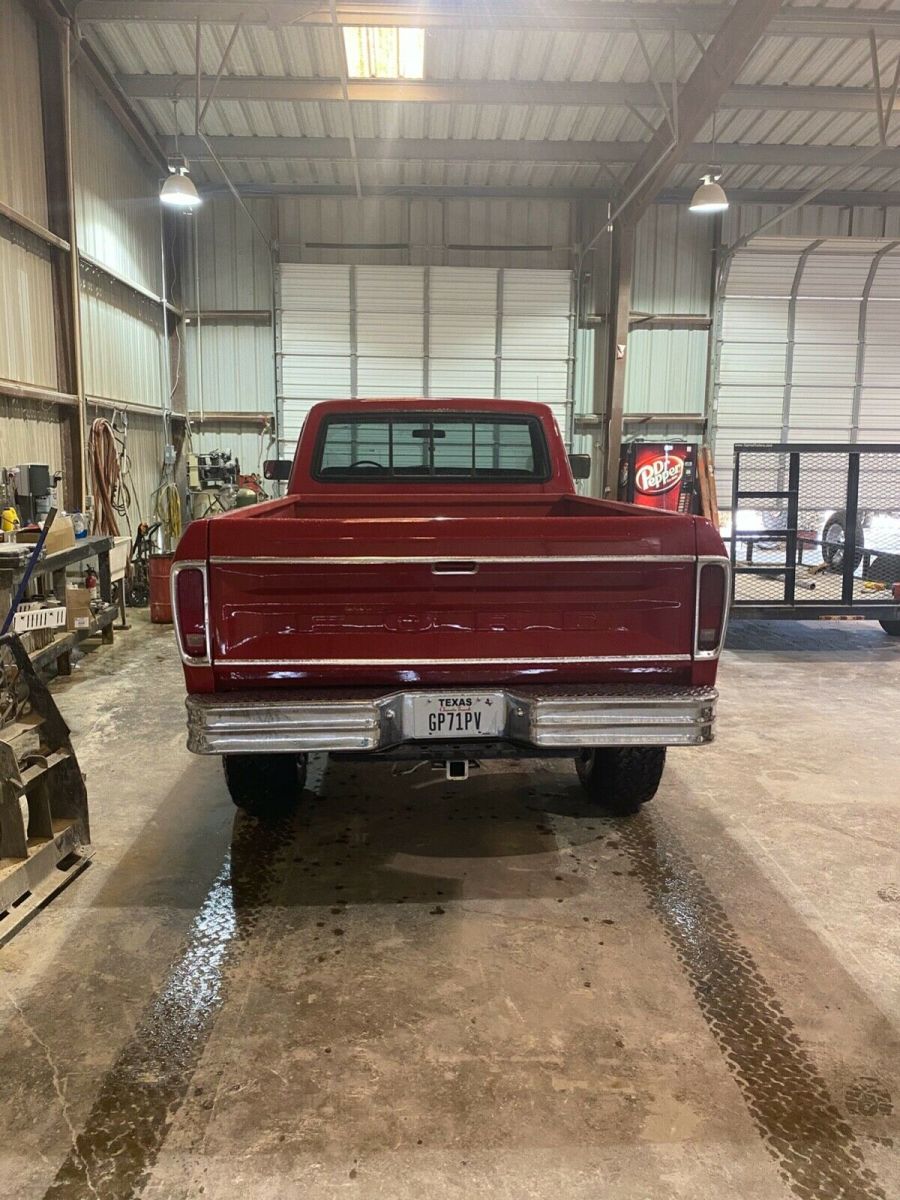 1979 Red Ford F-150 Standard Cab Pickup
