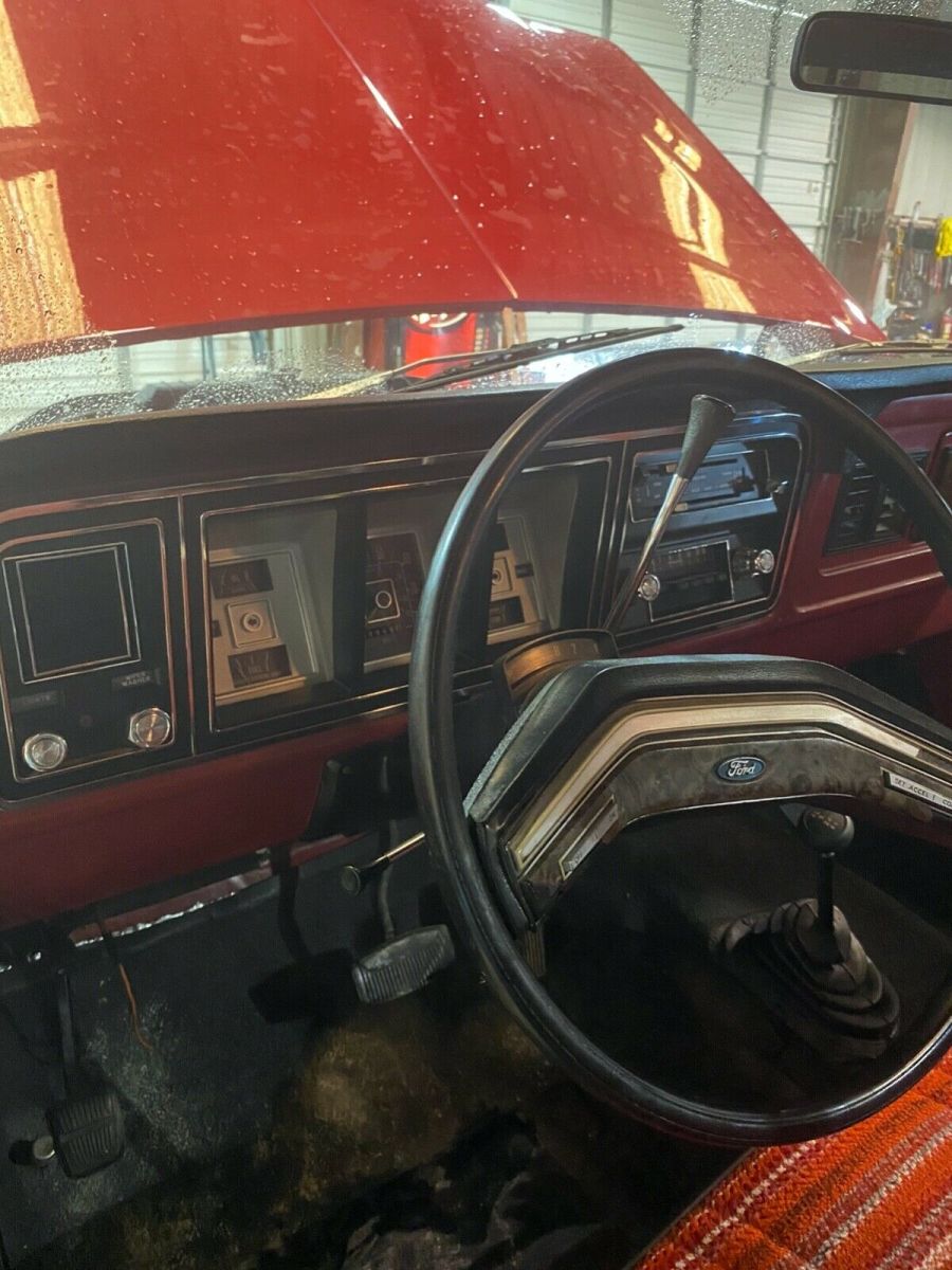1979 Red Ford F-150 Standard Cab Pickup