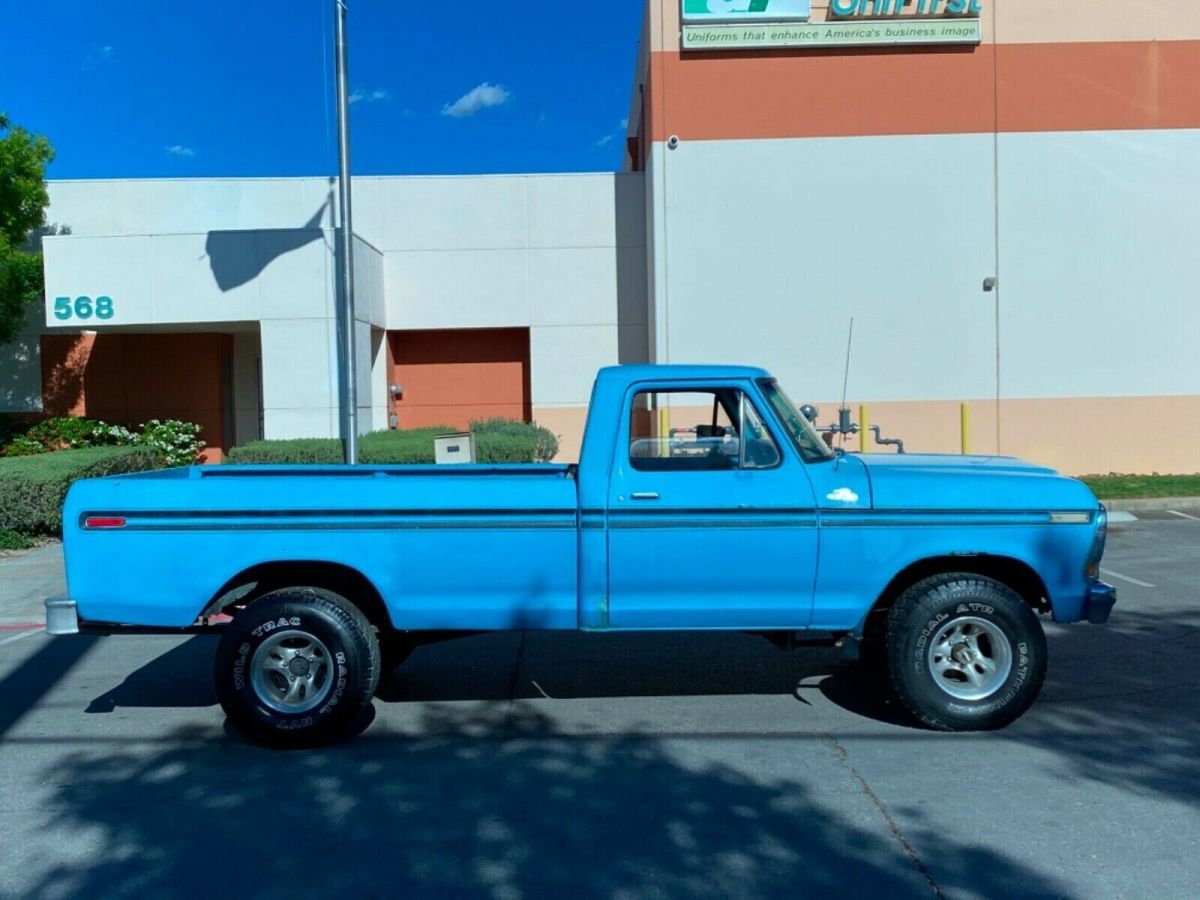 1979 Blue Ford F-150 Standard Cab Pickup