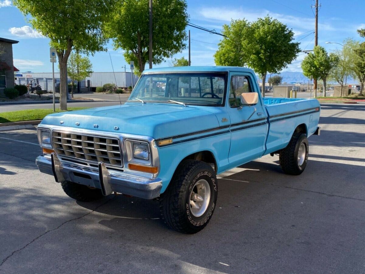 1979 Blue Ford F-150 Standard Cab Pickup