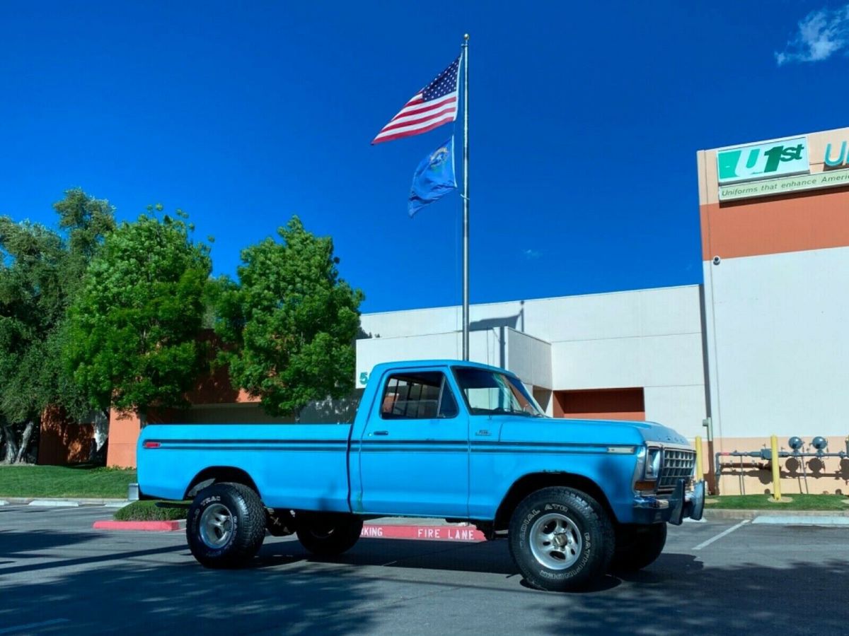 1979 Blue Ford F-150 Standard Cab Pickup