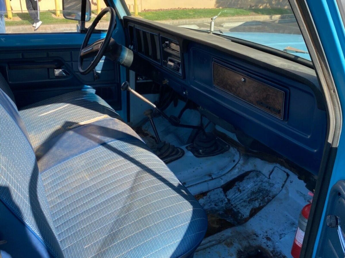 1979 Blue Ford F-150 Standard Cab Pickup