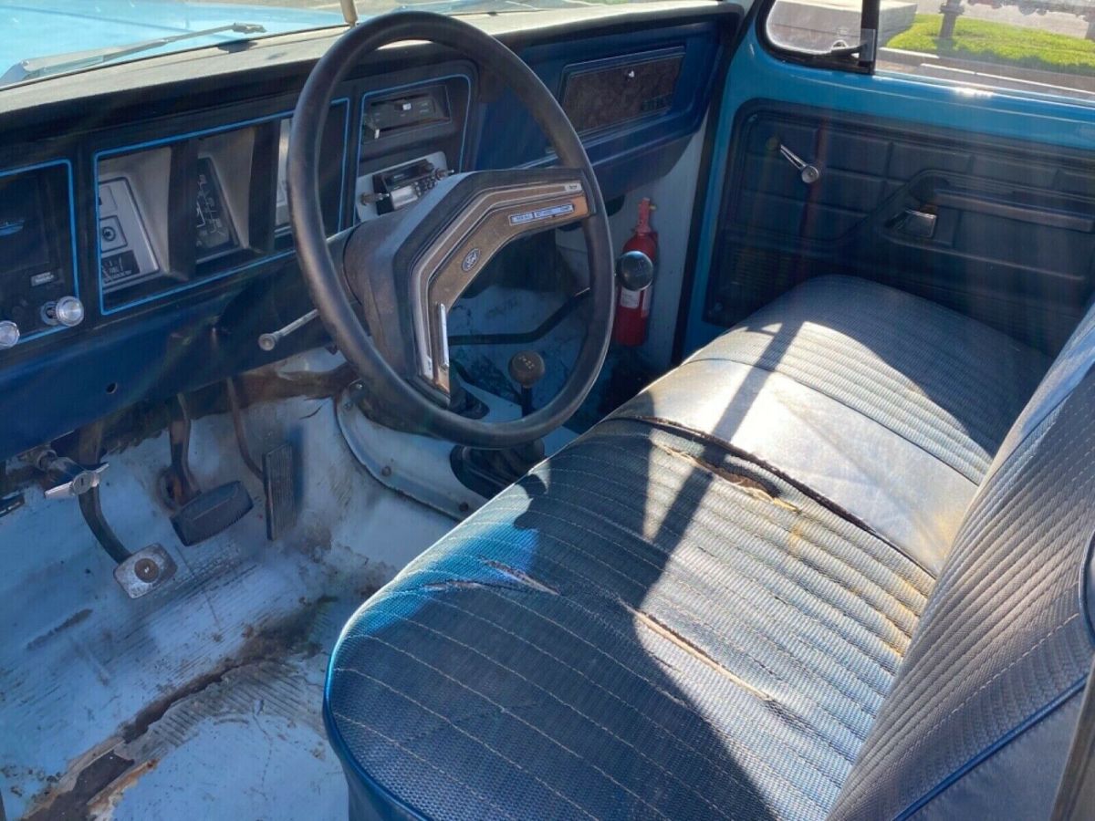 1979 Blue Ford F-150 Standard Cab Pickup