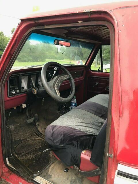 1979 Red Ford F-350 Standard Cab Pickup