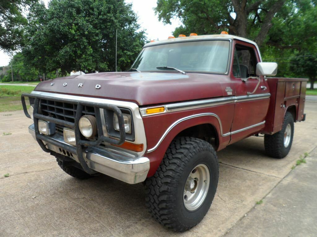 1979 Burgundy Ford F-150 Standard Cab Pickup