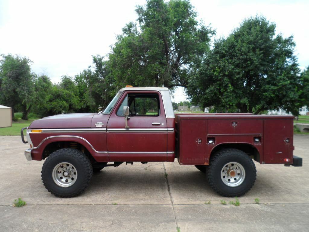 1979 Burgundy Ford F-150 Standard Cab Pickup