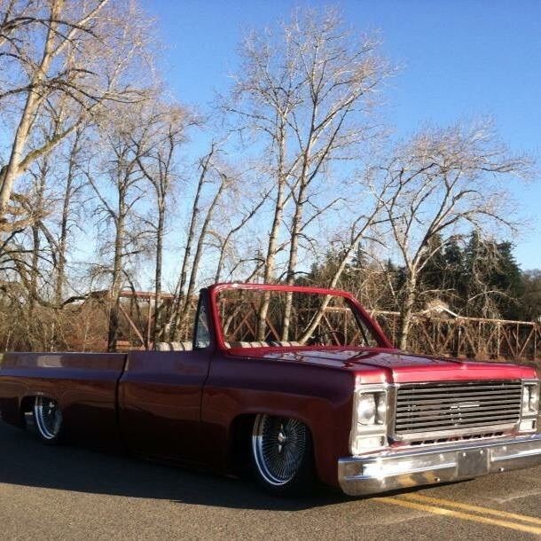 1979 Burgundy Chevrolet C-10 Roadster