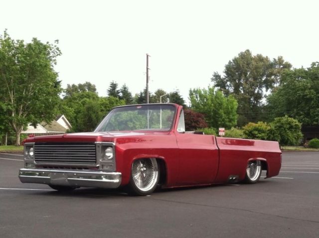 1979 Burgundy Chevrolet C-10 Roadster