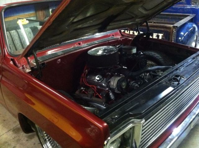 1979 Burgundy Chevrolet C-10 Roadster