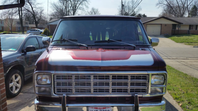 1979 Red GMC Vandura Van Camper