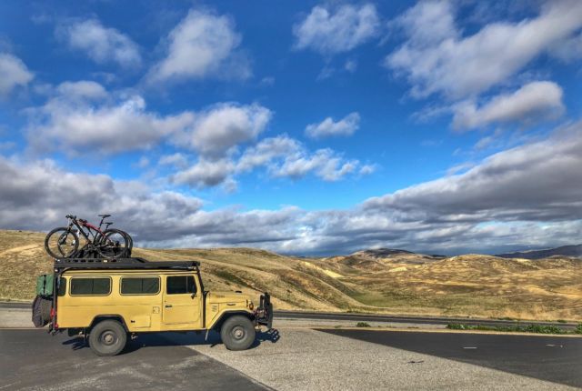 1979 Tan Toyota Land Cruiser Troop Carrier
