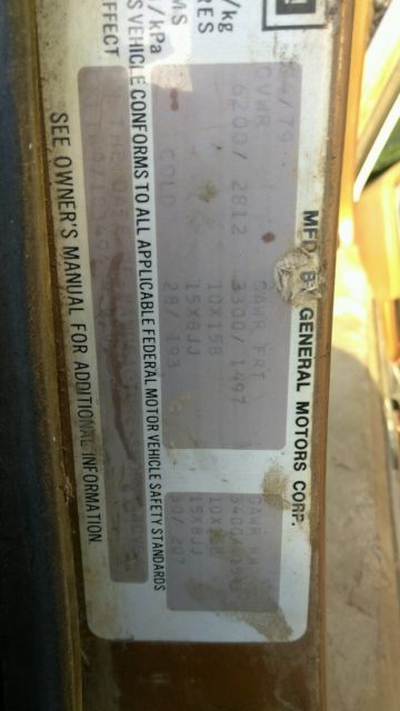 1979 Chevrolet Blazer SUV