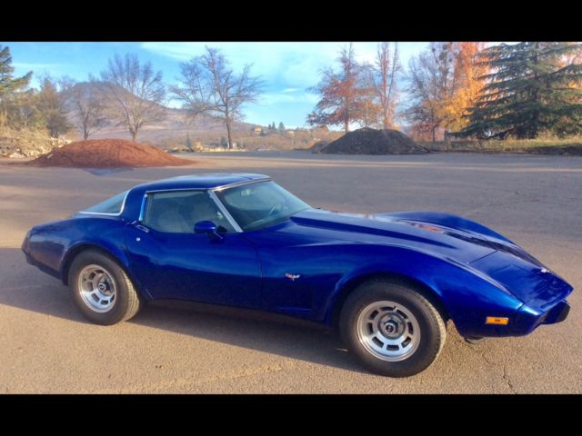1979 Metallic Blue Chevrolet Corvette Coupe