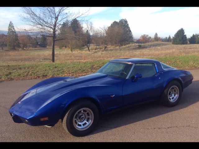 1979 Metallic Blue Chevrolet Corvette Coupe