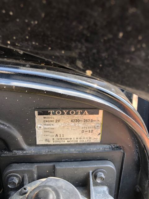 1979 Black Toyota Land Cruiser Extended Crew Cab Pickup