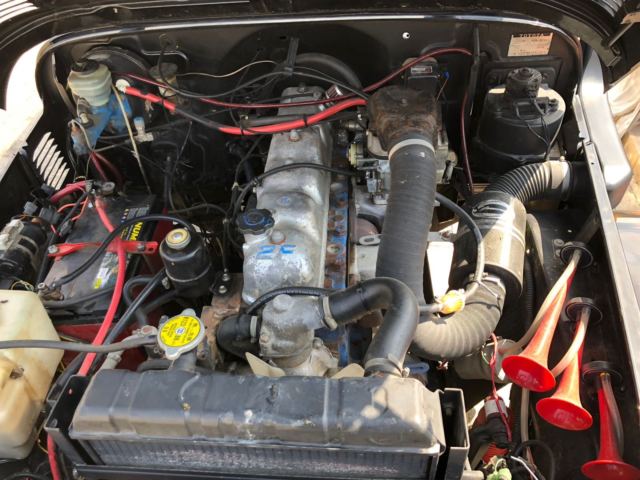 1979 Black Toyota Land Cruiser Extended Crew Cab Pickup