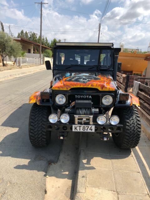 1979 Black Toyota Land Cruiser Extended Crew Cab Pickup