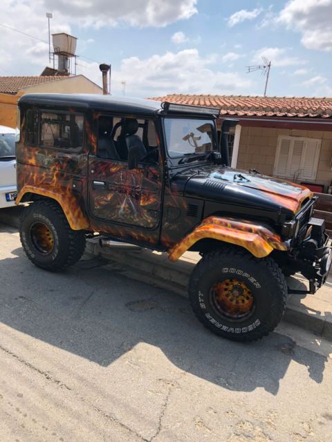 1979 Black Toyota Land Cruiser Extended Crew Cab Pickup