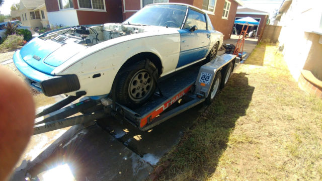 1979 Blue & White Mazda RX-7 Coupe