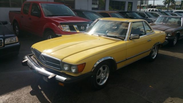 1979 Yellow Mercedes-Benz SL-Class Convertible