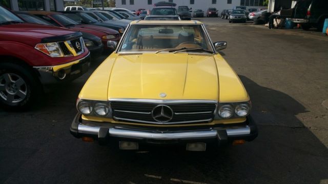 1979 Yellow Mercedes-Benz SL-Class Convertible