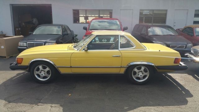 1979 Yellow Mercedes-Benz SL-Class Convertible