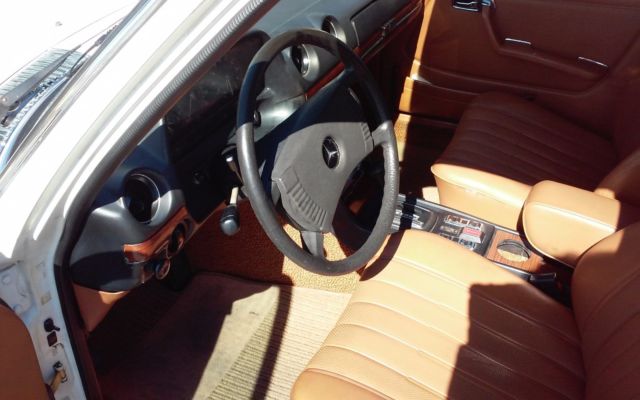 1979 White Mercedes-Benz 300-Series Sedan