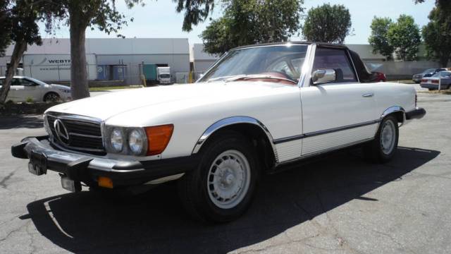 1979 White Mercedes-Benz SL-Class Convertible